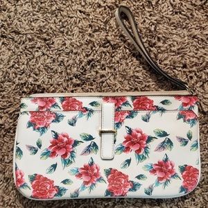 Guess Pink Flower Wristlet!